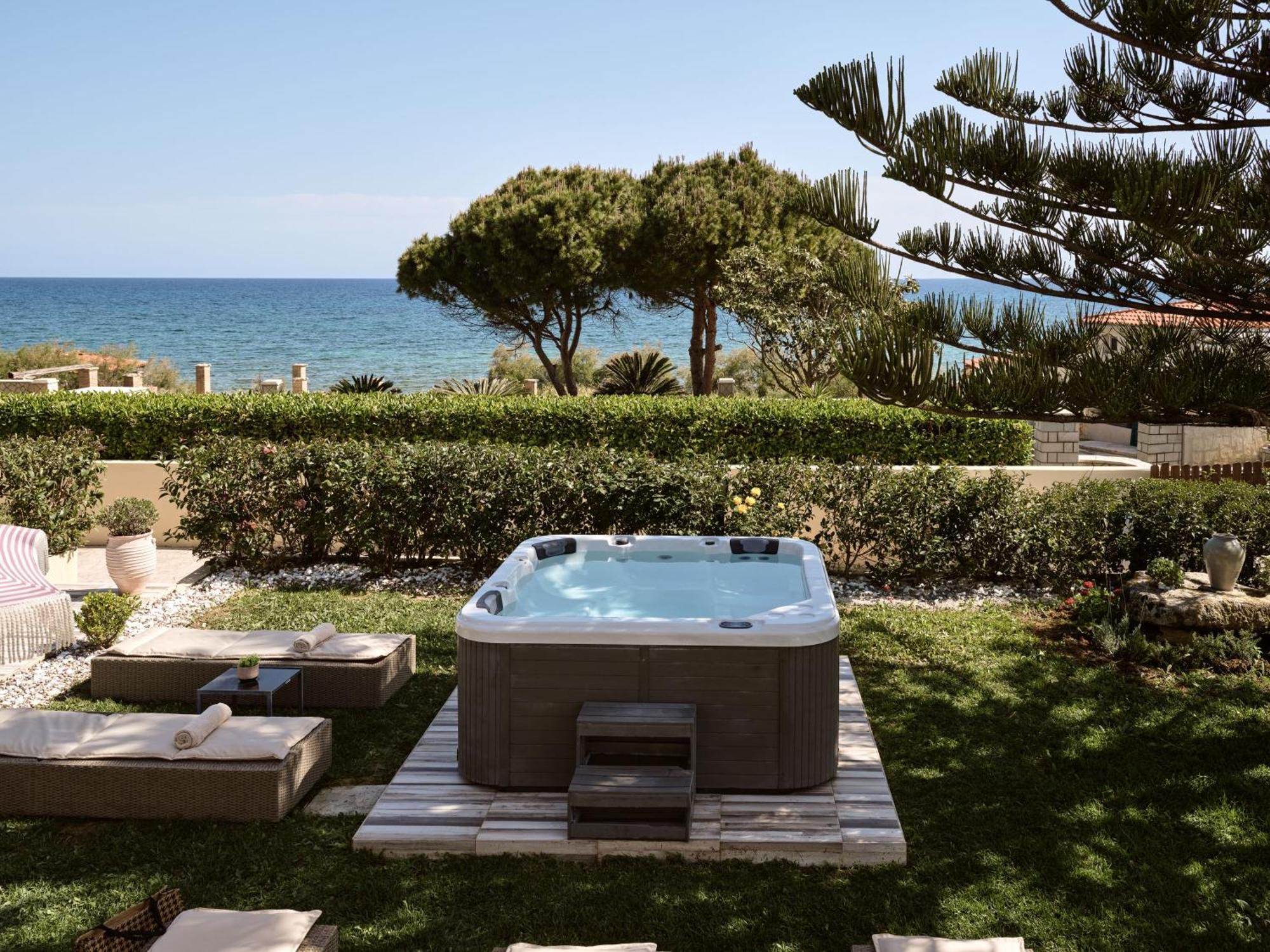 Sea Elegance Villa - On The Beach, By Zantewize Psarou  Zewnętrze zdjęcie