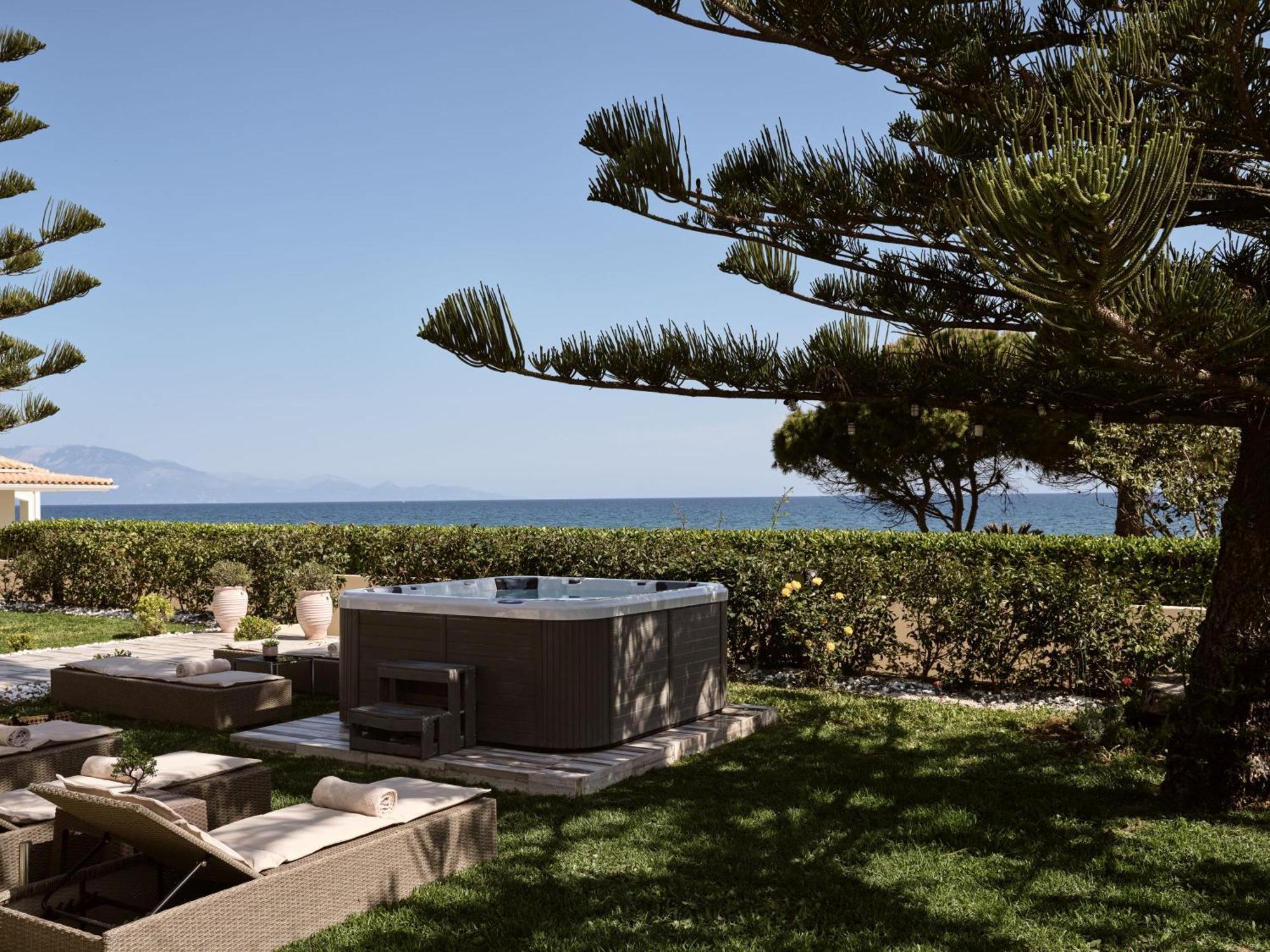 Sea Elegance Villa - On The Beach, By Zantewize Psarou  Zewnętrze zdjęcie