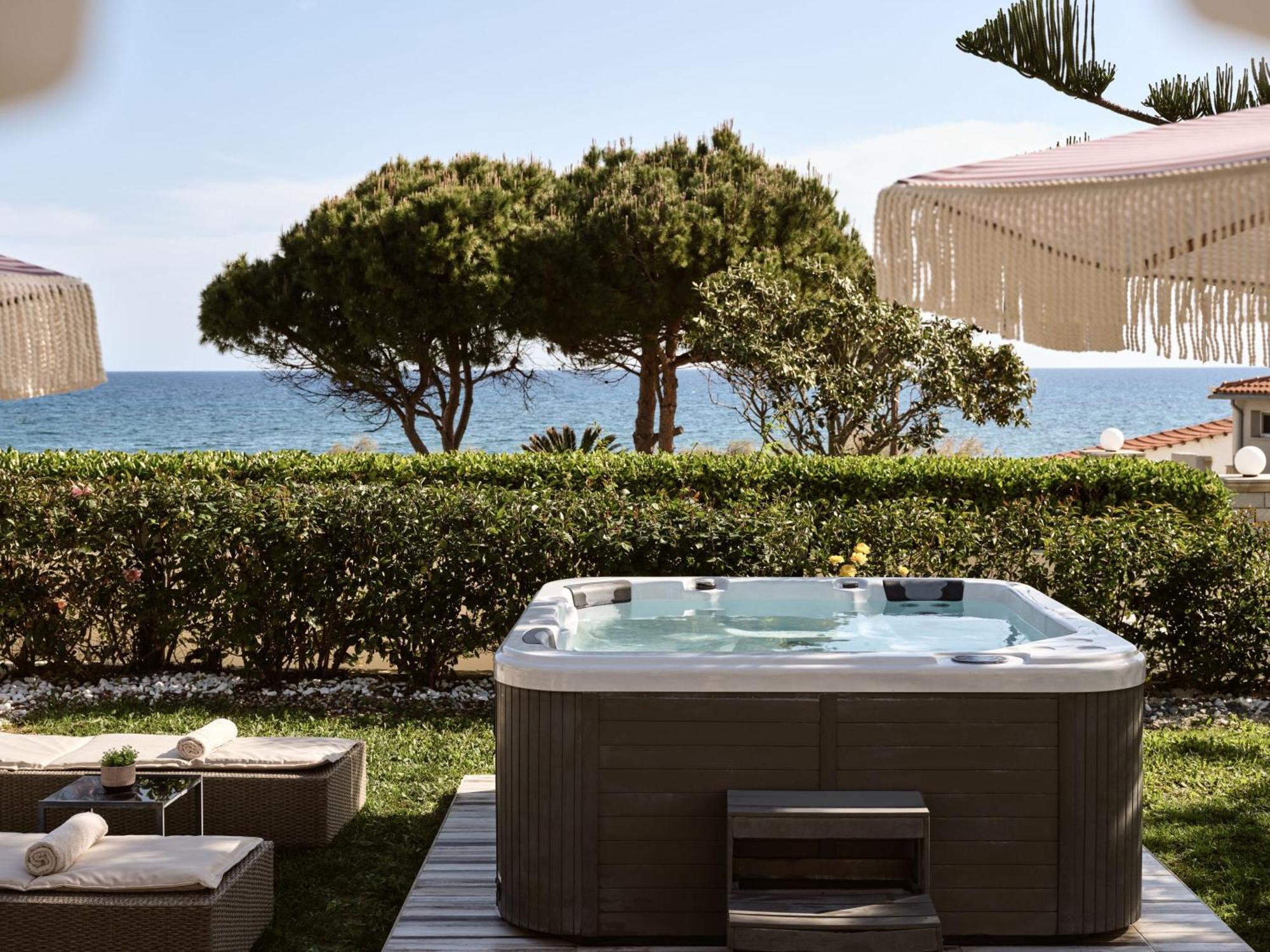 Sea Elegance Villa - On The Beach, By Zantewize Psarou  Zewnętrze zdjęcie