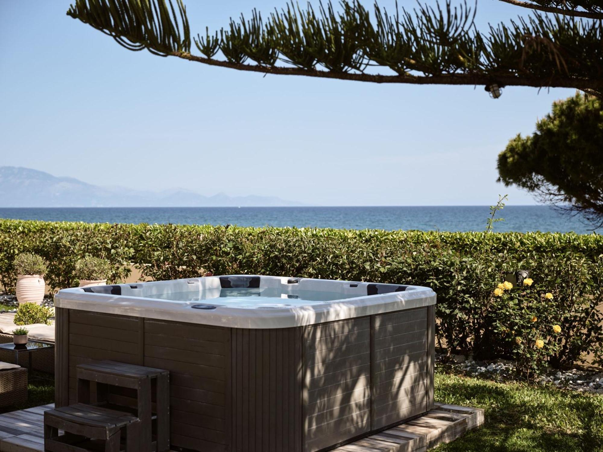 Sea Elegance Villa - On The Beach, By Zantewize Psarou  Zewnętrze zdjęcie